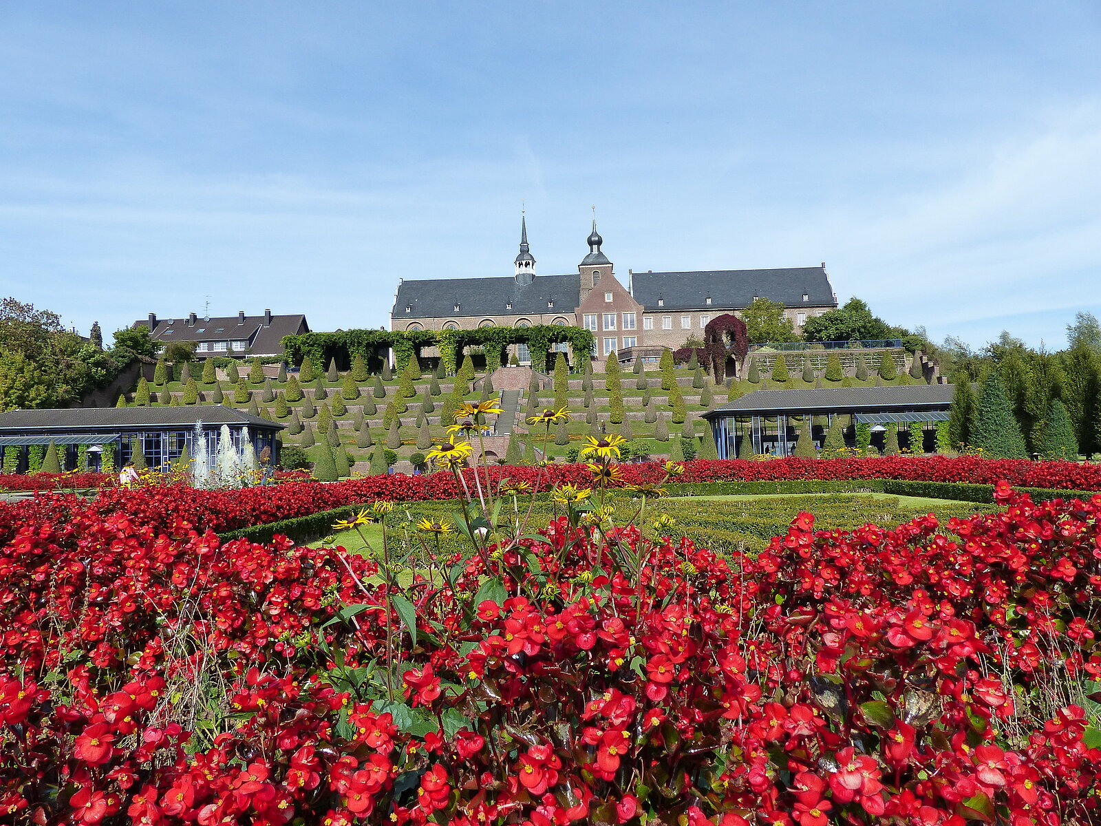 Terrassengarten und Barockschloss Kloster Kamp als Station einer IGA Route